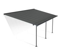 Cochera para automóvil de aluminio Sierra Palram - Canopia 3 x 6,1 m antracita Heat Block