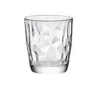Cocina Colored Diamond Embossed Drinking Glasses Jugo(Transparent,Pequeño)