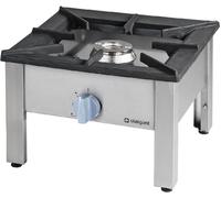 Cocina de gas para taburete, modelo Top Power de 14 kW, con placa de apoyo de hierro fundido, compatible con gas G20, dimensiones: 567 x 567 x 413 mm