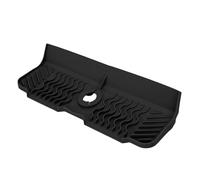 Cocoarm Alfombrilla de Silicona para Grifo, Duradera, Antideslizante, Protector para Fregadero de Cocina, Bandeja de Drenaje para Baño de 17,7 Pulgadas de Largo (BLACK)
