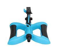 Cocoarm Aspersor Automático de Plástico, Aspersor de Riego Giratorio con Boquilla Basculante de 360°, Distancia de Pulverización Ajustable, Base de Goma para Riego de Jardín, Césped y Guardería (BLUE)