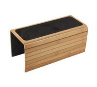 Cocoarm Bandeja para Brazo de sofá, Mesa de bambú para Brazo de sofá, 41 X 34 Cm, Plegable, Antideslizante, Soporte para Teléfono, Bandeja para Reposabrazos de, Uso en Sala de Estar, Sillón