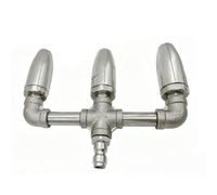 Cocoarm Boquilla Turbo para Lavadora Eléctrica, Punta Turbo para Lavadora a Presión de Acero Inoxidable con Orificio de 1,5, Conexión Rápida de 1,4 Pulgadas, Rociador Giratorio de 360 grados para