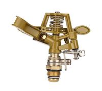Cocoarm Cabezal de Aspersor G1 2 Cabezal de Aspersor de Impacto de Aleación de Zinc Alcance de 15 M Rotación Automática de 360 Grados Ajustable para Riego de Jardines, Patios y Césped