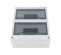 Cocoarm Caja de Disyuntores, Caja de Distribución con Cubierta Transparente ABS de 24 Vías IP65 Montada Abierta para Tienda de Fábrica en el Hogar, Lectura del Medidor sin Apertura, Cubierta de