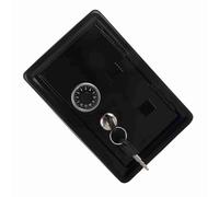 Cocoarm Caja Fuerte Pequeña, Caja Fuerte de Metal con 2 Llaves, Almacenamiento Seguro para Monedas y Objetos de Valor, Perfecta para Casa, Escuela, Oficina, 18x12x10cm (BLACK)
