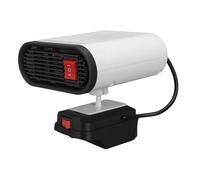Cocoarm Calentador de Espacio de Litio, Calentador Descongelador de Coche Portátil ABS con Rotación de 360 Grados, Inclinación de 160 Grados, Puertos USB Duales, Personal Inalámbrico para Taller de