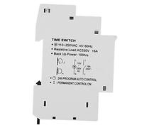 Cocoarm Interruptor Temporizador, 220V 16A Programable en Carril Din | Interruptor Temporizador Digital para Alumbrado Público, Carril 1P de Precisión, relé Temporizador Programable Semanal