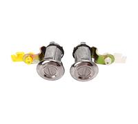 Cocoarm Juego de Cilindro de Cerradura de Puerta, Cilindro de Cerradura de Repuesto de Metal con Llaves Izquierda Derecha 80600 01G25 80601 01G25 para Reparación de Puerta Pickup 1984 1998
