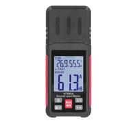 Cocoarm Medidor de Nivel de Sonido Medidor de Decibelios Digital ABS 30 a 130 DBA con Retroiluminación LCD Respuesta Rápida y Lenta Pantalla de Temperatura y Humedad para el Hogar Fábrica Tráfico