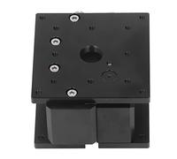Cocoarm Mesa Deslizante de Rodillos Cruzados de Aleación de Aluminio de Etapa Lineal Z, Perilla de Micrómetro de Paralelismo de 100 μm, Etapa Deslizante Manual para Instrumentos ópticos, (80x80mm)