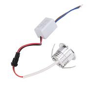 Cocoarm Mini Foco Empotrado LED Luz Empotrada en Techo Downlight Empotrado COB 3W Aluminio Cableado Duro AC85-265V con Luz Suave para Techo Interior Centro Comercial Baño (Luz Blanca Positiva 6000K)