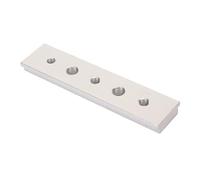 Cocoarm Riel de Inglete de Aleación de Aluminio de 100 Mm Riel de Inglete con Ranura en T con Orificios de Canal de Carpintería Anodizado para Banco de Trabajo Usuarios de Accesorios de Taladro de