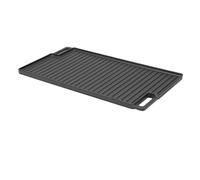 Cocoarm Sartén para Parrilla, Sartén Reversible de Hierro Fundido de 17,9 X 10 X 0,7 Pulgadas, Superficie de Cocción Plana y Acanalada de Doble Cara, Asas Huecas, para Estufa, Horno de Camping