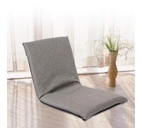 Cocoarm Sofá Plegable de Suelo, Sillón de Lino, 6 Posiciones, Marco de Acero Al Carbono Ajustable, Funda Lavable para Dormitorio, Sala de Estar, Ventana Salediza, Lectura de Juegos