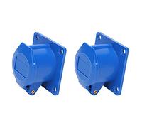 Cocoarm Toma de Corriente Industrial IngenieríA Plástico Latón Toma Industrial de 3 Pines 16A 220 A 250V IP44 Impermeable A Prueba de Polvo para Taller de Fábrica Conexión de Alimentación Monofásica