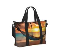 Coconut Beach - Hamaca con estampado de puesta de sol, ligera, plegable, para mujeres y hombres, vacaciones y aventuras al aire libre