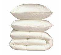 Cocoon Paquete de Ropa de Cama con Edredón y 2 Almohadas Blanco
