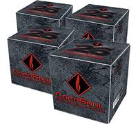 CocoSoul® 4 x 1 kg 100% coco carbón natural para shisha & BBQ