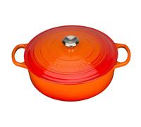 Cocotte Redonda Baja Evolution de Le Creuset en Hierro Fundido Esmaltado, Ideal para Asados, Arroces y Guisos, 3,1 L y 6,4 L