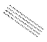 CoCud Brocas Helicoidales Extralargas de 5,5 mm Diámetro y 160 mm Longitud Total, Barrena Helicoidal de Acero de Alta Velocidad para Metal Endurecido Carpintería Plástico Aluminio, 4pcs