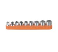CoCud Juego De Sockets Métricos, 1/4" De Accionamiento 5mm-13mm, Socket De Cabeza Hexagonal De 6 Puntos CR-V -, 9 Piezas
