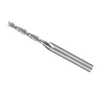 CoCud Lima de Extremo En Espiral Vástago de 1/8" 2mm x 15mm de 1pcs | Carburo Sólido de 2 Flautas para Fresadora CNC Uso para Contrachapado Madera Dura Plástico