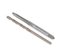 CoCud Macho y Taladro Juego, 1/8-40 UNC 2B Toque Rosca 2,5mm Diámetro, Máquina Rosca Macho y Helicoidal Taladro Herramienta Kit para Roscado Reparación, 1 Juego