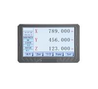 Codificador lineal, Kit DRO de 2 ejes con pantalla táctil alta gama SDS200S, lectura digital LCD 0,005 mm, codificadores e lineal vidrio KA-300 y KA-500 para fresadora DRO(Package 2)