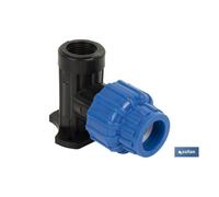 Codo 90° grifo rosca hembra pp pn16 20 x 3/4 venta unitaria