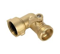 Codo 90° para manguera de riego Camping-Car RV - Conector grifo 20/27 mm GHT - Adaptador codo manguera de riego - Para uso lateral exterior adecuado para apartamentos jardín trasero