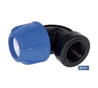 Codo 90° rosca hembra pp pn16 25 x 1 caja 25 unid.