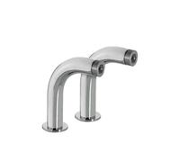 Codo adaptador para grifo de baño y ducha redondo con silenciador de latón cromado Tres
