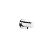 Codo de conexión a la pared Gessi Anello 1/2 con soporte, de seguridad intrínseca, 63461713, Color: Latón antiguo