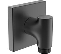 Codo de conexión a pared del grupo Oras de HANSA, 75x75mm, 290023-33, Color: Negro mate