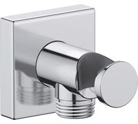 Codo de conexión a pared Duravit, roseta cuadrada, 55x102mm, UV0630010010, Color: Cromo alto brillo