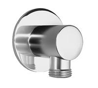 Codo de conexión LAUFEN, para teleduchas, roseta redonda, cromo, HF105156100000