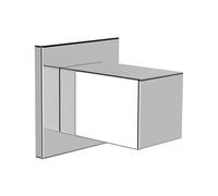 Codo de conexión LAUFEN Quadriga, con desconector, proyección 42mm, 55x55mm, HF901159100000, Color: cromado