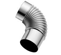 Codo de tubo de humos de estufa de acero galvanizado de 90 grados for chimenea y calentador de agua, 100-200 mm(150mm)