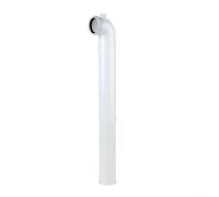 Codo empotrado de pared de polietileno de alta densidad que ahorra espacio, se adapta a múltiples modelos, diseño antiobstrucción y e agua, instalación de baño blanco (560 mm)