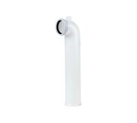 Codo empotrado de pared de polietileno de alta densidad que ahorra espacio, se adapta a múltiples modelos, diseño antiobstrucción y e agua, instalación de baño blanco (320 mm)