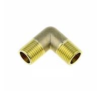 Codo en T de latón for tubería - Acoplamiento de 2 y 3 vías for aceite, agua y - Adaptador de rosca hembra y macho de 1/8" a 3/4"(PV-MM 1/4")