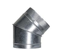 Codo Estufa Galvanizado de 200 mm. 45° (0,8 mm.)