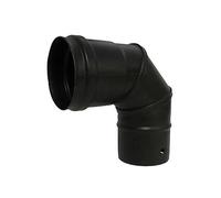 Codo Inox-316 Simple pared con junta Ø80 - 90º Deko Pellets Classic. Dinak