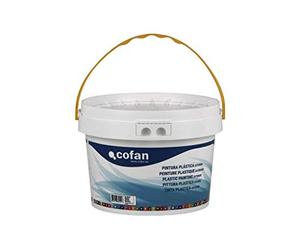 Cofan 15002371 - Pintura plástica exterior (10 kg) color blanco