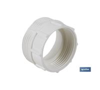 COFAN - Adaptador Convertidor 1" 1/2 macho - 1" 1/4 hembra | Para aplicar a tubo flexible | Accesorio de Fontanería