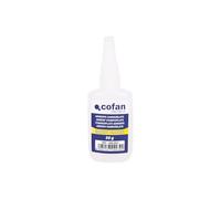 Cofan Adhesivo cianoacrilato de media viscosidad | Cantidad: 50 g | Pegamento instantáneo de cianoacrilato transparente | Multiusos
