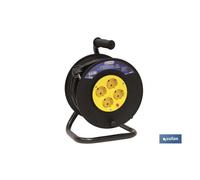 Cofan Alargador de Cable Eléctrico 25 Metros | 4 Tomas | Seguridad Sobrecarga