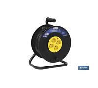 Cofan Alargador de Cable Eléctrico 4 Tomas 50 Metros
