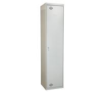 Cofan Armario Multiusos | Escobero de 1 Puerta y 4 estantes | Material: Acero | Medidas: 180 x 40 x 40 cm